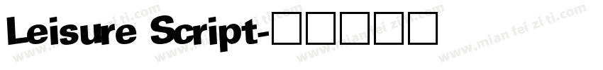 Leisure Script字体转换
